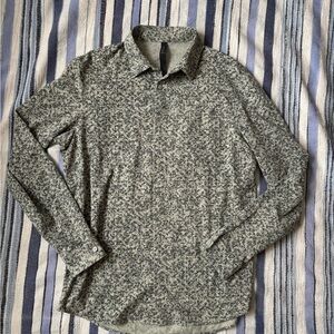 Lululemon Men's Subtle Camo Print Long-sleeve Shirt Size L